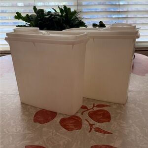 Vintage 2 Tupperware Modular Mates Food Storage Containers Pasts Rice Cereal